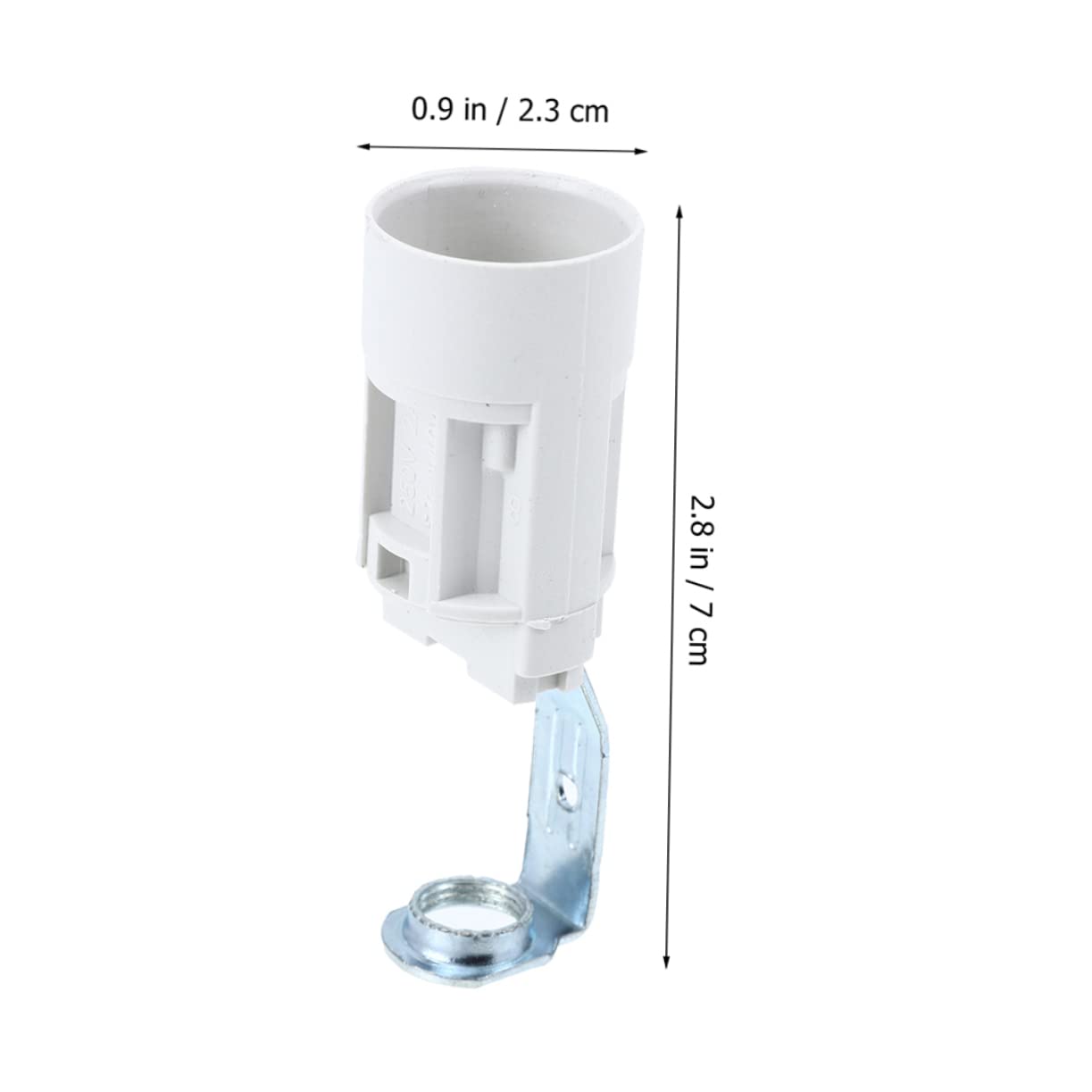 6 E14-Schraubhalter Für Kerzen & Lampen – Weiß, Aus Kunststoff & Metall Für Den Außenbereich