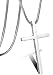 LOLIAS Philippians Cross Pendant Necklace for Men Women Stainless Steel Necklace Snake Chain 24 in