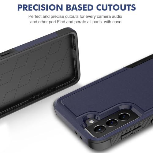 Image of MDCN for Galaxy S21 Plus Case: Dual Layer Protective Heavy Duty Cell Phone Cover Shockproof Rugged with Screen Protector - Military Protection Bumper Tough for Galaxy S21+ Plus 5G, Blue