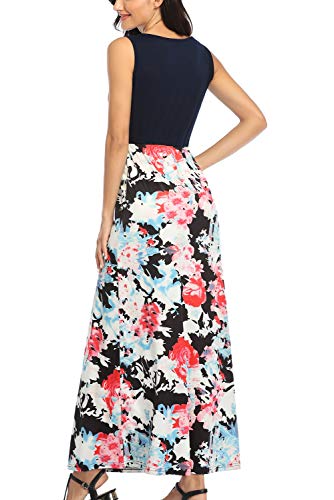 Image of Lacavocor Womens Summer Maxi Dress Tank Top Sleeveless Long Dresses