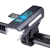 【超高輝度・遠距離照射】 自転車 ライト 光センサー 高輝度 2000ルーメン 小型 IPX7防水 5つ点灯モード 180°大ワイド照明 自動点灯 自転車ヘッドライト クロスバイク/ロードバイク ライト USB充電式 TYPE-C LED残量表示 取り付け簡単 小型 明るい 通勤 通学 防水 防振 防災 地震/停電/登山/夜釣り 緊急対応 急速充電 懐中電灯兼用 日本語説明書付き (Pro)