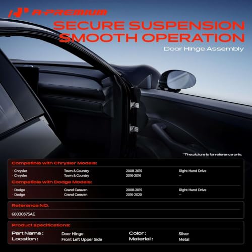 A-Premium Door Hinge Assembly Compatible with Dodge, Chrysler by A-Premium - Used condition - Image 2
