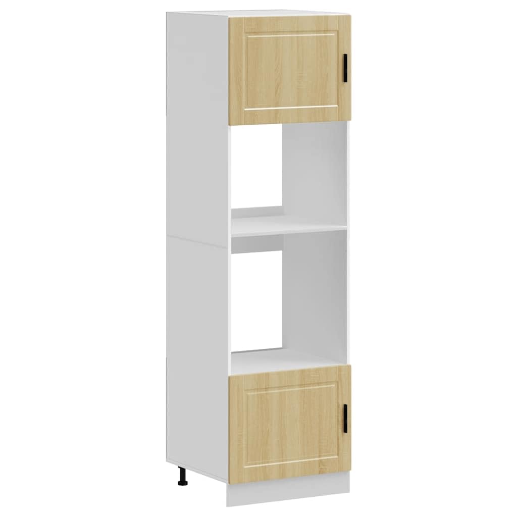 (Sonoma Oak, 2 Pcs) Vidaxl Oven Cabinetâ Kitchen Cabinet Oven Unit Oven Base Unit Engineered Wood 8721158506627