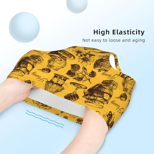 Hand Drawn Honey Sketch Girls' Underwear Soft Cotton Little Girls Panties Comfort Briefs4