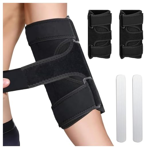 flintronic 2PCS Férula para Codo Ajustable, Férula Nervio Cubital, Soporte Inmovilizador de Codo, Mujeres & Hombres, para Ulnar Nerve, Fractures, Tendonitis, Tennis Elbow, Noche Durmiendo-Negro