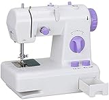Diseño fácil de usar: esta mini máquina de coser puede aligerar tu vida. Puntos de línea diseñados para costuras estables y finas, no es fácil de aflojar o envolver el hilo.