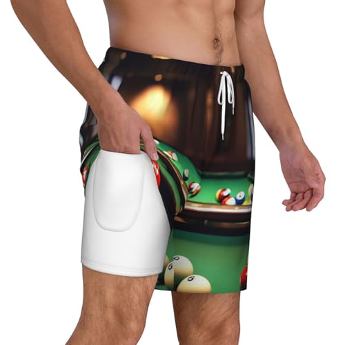 Short de bain pour homme léger et imprimé billard original pour la plage - 6