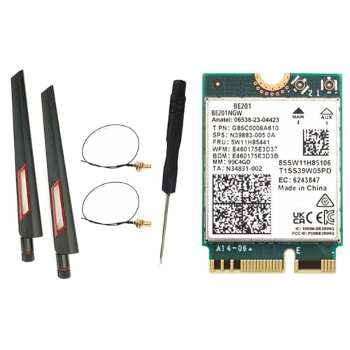 Carte Wi-Fi BE201 WiFi 7 Tri-Bande 8774 Mbps avec antennes pour Windows 11