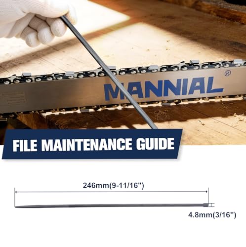 MANNIAL 3-Pack 20 Inch Chainsaw Chain with Sharpening Kit for Husqvarna 450 Rancher, 545 Rancher, 550 XP, .325" Pitch .050" Gauge 80 Drive Links, Replacement Chains 581643680 by Mannial - Image 5