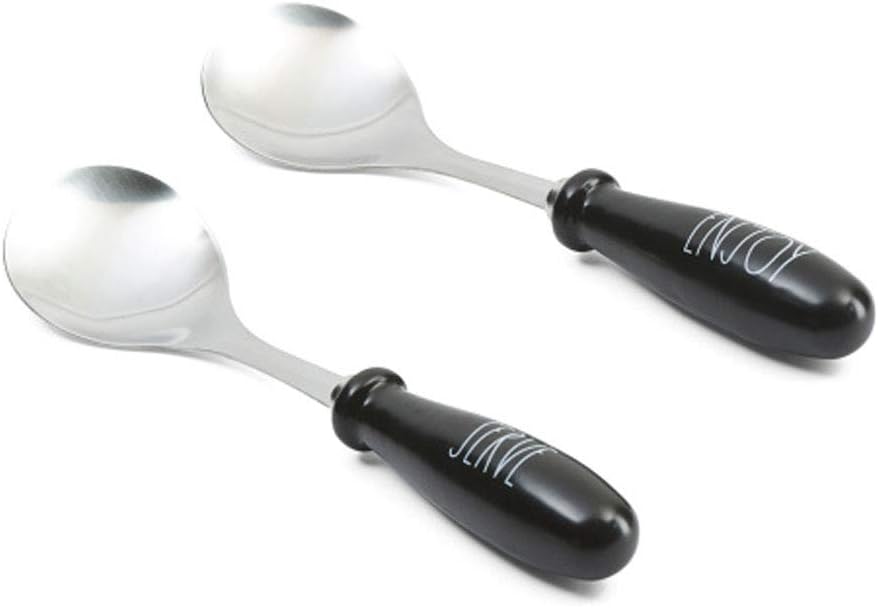 Rae Dunn Set Of 2 Serve & Enjoy Serving Spoons