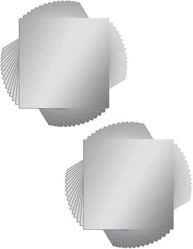 16 piezas de azulejos de acrílico flexibles sin vidrio, azulejos autoadhesivos de plástico para pared, espejo para pared de baño, decoración de