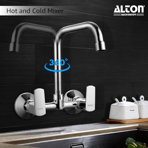 Image of ALTON QDRL5870-UM, Kitchen Sink Mixer with 360 Degree Swivel Spout | Kitchen Sink Tap | Kitchen Faucet | Tap for Kitchen Sink | Taps | Kitchen Mixer
