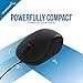 SABRENT Mini Travel USB Optical Mouse with Retractable Cable (MS-OPMN)