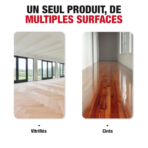 SPADO - Rénovateur Protecteur parquets - Rénove, protège, ravive et embellit - Anti rayures - Anti tâches - Brillance et éclat - Non glissant - Cire d'abeille & miel - 1 L - Fabriqué en France – vue 3