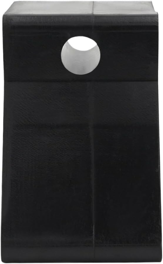 2 Inch Black Molded Rubber V Stop Fit for Mounting Width Boat Trailer