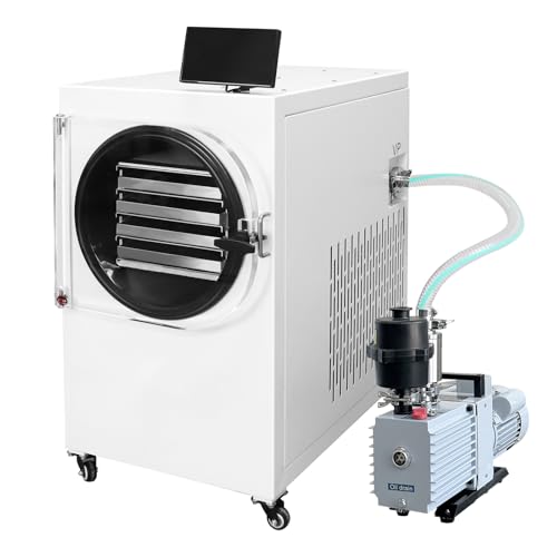 ZZKD -60℃ Vacuum Freeze Dryer for Home, Food Lyophilizer with Vacuum Pump, Food Grade Freeze-Dried For Fruits, Candy, Fish, Milk, Pet Foods, One Freeze-Drying Area Of 0.46㎡