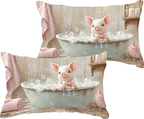 ���J�o�[ 2�� �o�X�^�u �Z�b�g 50x80cm �l�G�K�� �N�b�V�����J�o�[ �����`�_�炩�� ���l�����f�ޒʋC ���� ���ɂ₳���� �t�@�X�i�[�� ���E�ȒP ������� �I�[���V�[�Y�� �����΁[�ґ� �X�^�C�� �N�b�V�����P�[�X ���z�c�J�o�[ �������J�o�[ �Q��