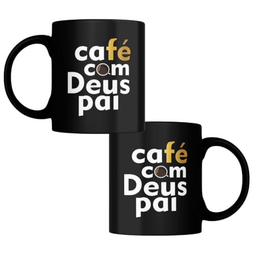 Caneca Xícara Porcelana Café Com Deus Pai Cristã Evangélica