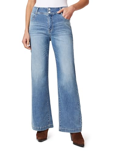 Angels Forever Young Damen Everbreeze Curvy High-Rise Relaxed Flare Jeans, Monterey, 48
