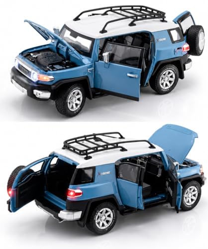 Image of Magicwand 1:24 Scale Die-Cast Tayota FJ Cruiser【X-Large】【Box Packing】 with 6 Openable Doors,Pull Back Action,Lights,Music【Random Color】【Pack of 1】