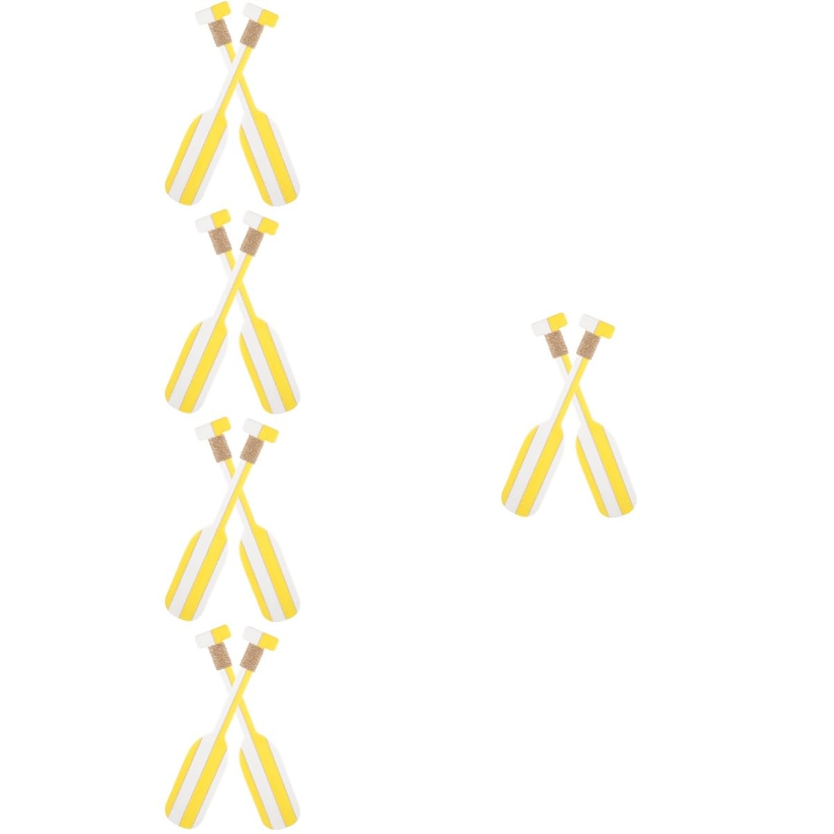 Décoration de pagaie pour dortoir et chambre d'ado avec éclairage LED rétro jaune
