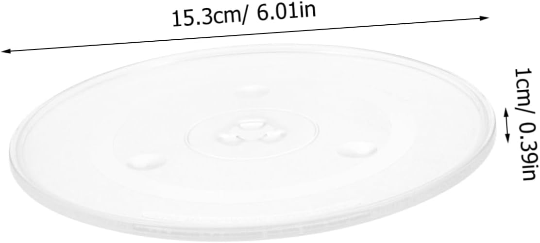 Veemoon Microwave Glass Tray Replacement 31.5cm Round Turntable Plate Compatible Most Microwave Ovens High-Quality Glass Cooking Tray