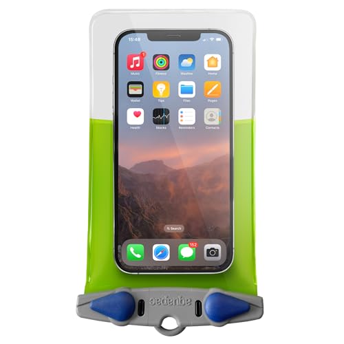 Aquapac Waterproof Plus Size Phone Case, Lanyard, iPhone and Android, Made in the UK, Hiking, Mountain Biking, Running Accessory, Travel Essential, 5 Year Warranty, Eco Friendly - Lime Green Aquapac Waterproof Plus Size Phone Case, Lanyard, iPhone and Android, Made in the UK, Hiking, Mountain Biking, Running Accessory, Travel Essential, 5 Year Warranty, Eco Friendly - Lime Green