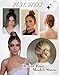 HSLHDI 2PCS Messy Bun Hair Piece-Large Wavy Curly & Donut Updo Hair Pieces Set, Scrunchies Synthetic Chignon Ponytail Extensions Thick Updo for Women(Natural Black)
