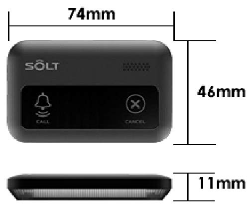 Amazon | SOLT 飲食店 工場 呼び出しベル・旧型 腕時計受信機2台＋角型