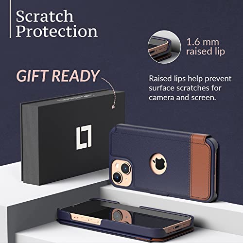 Lupa Legacy Iphone 13 Mini Wallet Case - Case With Card Holder - [Slim + Durable] For Women And Men - Iphone 13 Mini Flip Cell Phone Case - Faux Leather - Folio Cover - Desert Sky #TOP3