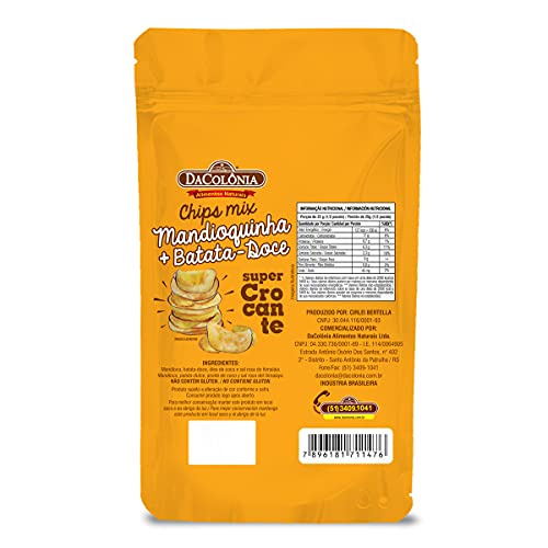 Chips De Mandioquinha E Batata Doce Dacolonia 50G