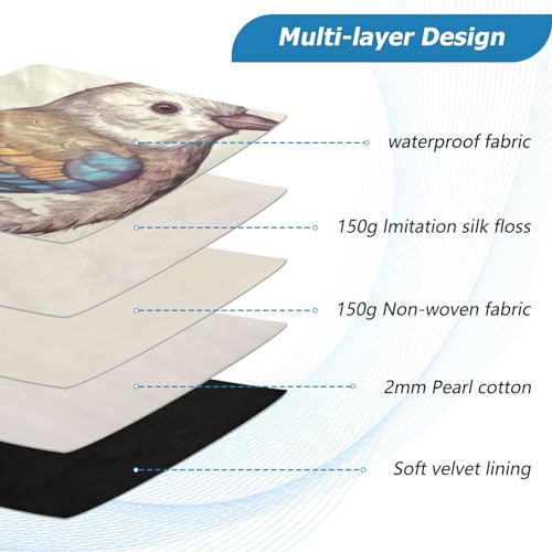 Funda para Laptop con Diseño de Pájaros y Flores 13-14 Pulgadas miniatura 4