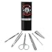 Wok and Roll Rock Funny Humor Stainless Steel Manicure Pedicure Grooming Beauty Care Travel Kit
