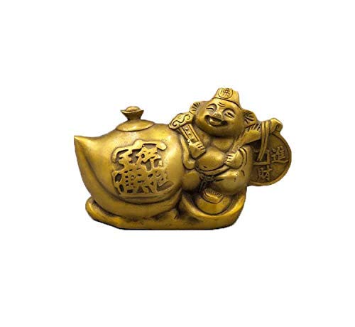 Cochon Porte-Bonheur Cuivre H3TF5J Huit Anneaux Feng Shui Richesse