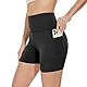 Gayhay Radlerhose Damen Kurze Shorts Sporthose Leggings Blickdicht High Waist Shorts Hotpants Sommerhose für Yoga Schwarze,S-M