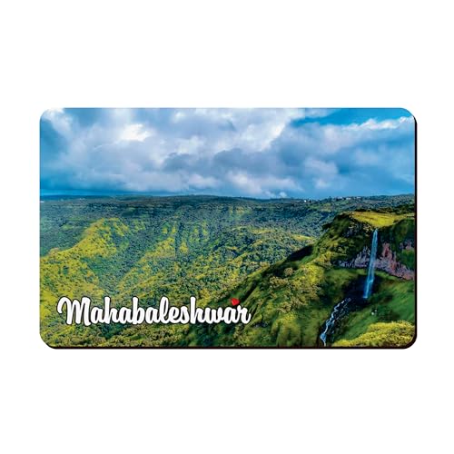 Image of Elegant Fridge Magnet with Themes |Rectangular Size Refrigerator Magnet with Magnetic Rubber Back | Pack of 1, 8.6cm X 5.4cm (Mahabaleshwar)
