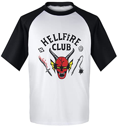 Deleventh Stranger Things Dustin Henderson Kostüm Hellfire Club T-Shirt Hemden Cosplay Halloween Karneval Party Erwachsener Unisex Größe XS-5XL Cover