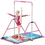 Jivifao Gymnastics Bar with Self-Inflating Mat for Kids...
