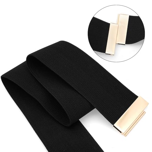 Wide Elastic Waist Belts for Women Vintage Stretch Belts for Dresses4