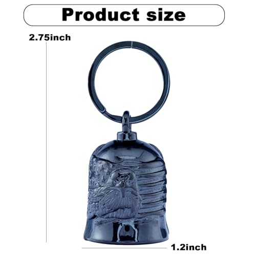 Image of Motorcycle for Bells - Motorcycle Angel Bell for Men Women,Bell Biker Accessory,Guard Riding Safety (Black)