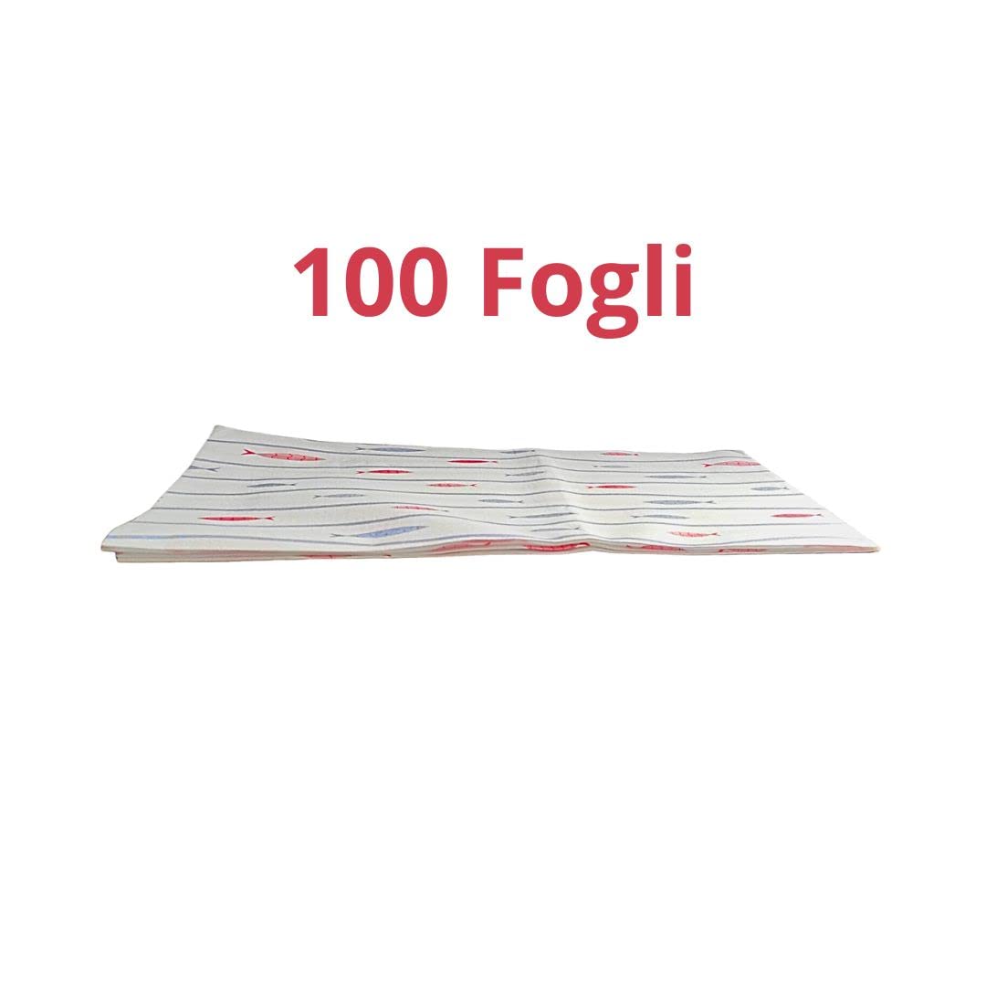 RFD Tovaglie in TNT 100x100 cm Fantasia Mare - 100 Tovaglie - Per Ristoranti, Pub, Pizzeria e Casa - Tessuto Non Tessuto