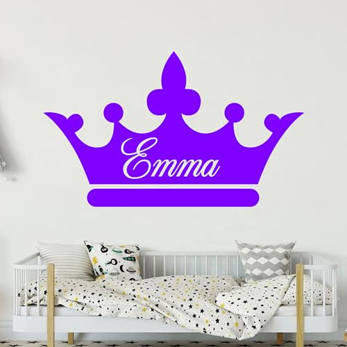 Vinilo Decorativo Personalizado Nombre con Corona 42x25cm miniatura 3