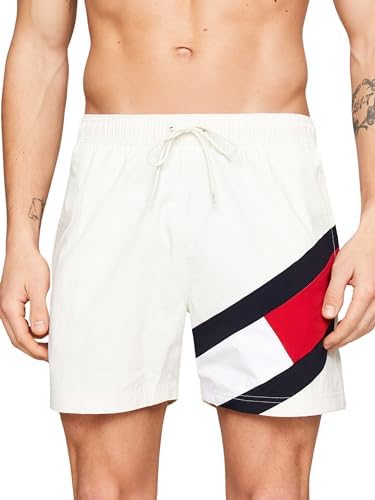 Tommy Hilfiger Men’s SF Medium Drawstring Mid Length Swim Shorts