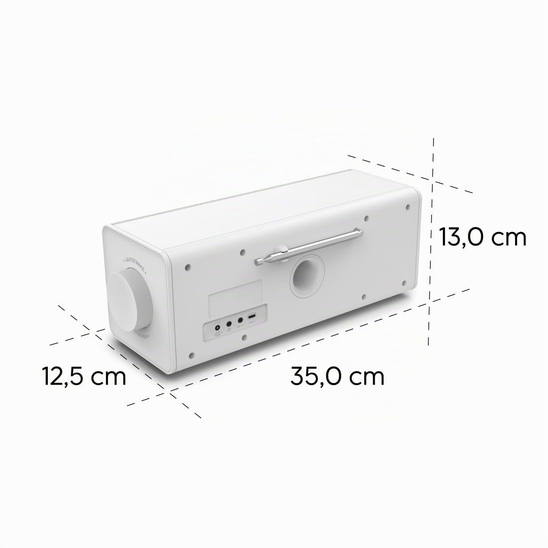 Hama Digitalradio, mit großem Display, DAB+/FM/Bluetooth zum Streamen | Küchenradio weiß, Radiowecker, Stereo-Radio, ideal als Seniorenradio mit einfacher Bedienung, kleines Radio mit gutem Empfang