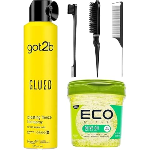 Hair Styling Bundle with Hairspray and Gel Cover