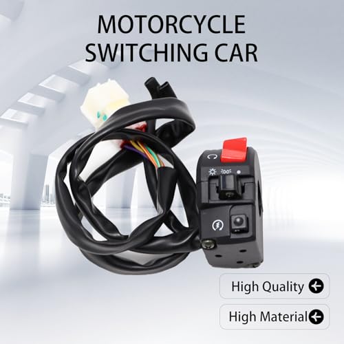YananAC 1 Para 22mm Lenker Motorrad Schalter Lenkerschalter für Blinker Blinkerschalter Blinkerschalter Fernlicht Abblendlichtschalter Blinker für Ebike Blinkerschalte Traktor