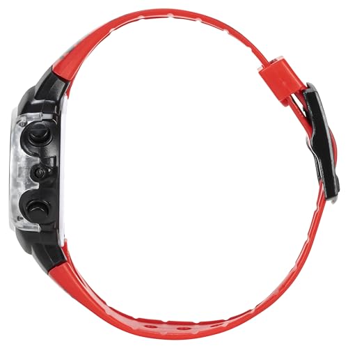 Image of Disney Pixar Cars Kids Watch - Flashing Dial Lights, LCD Display, Adjustable Plastic Strap - Perfect for Boys and Girls