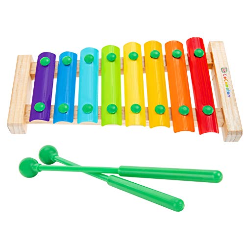 CoComelon First Act Musical Xylophone with 2 Mallets, Kids Music Toy, Develop Your Child's Hand-Eye Coordination, Fine Motor Skills, and Gross Motor Skills