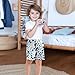innewgogo Fashion Leopard Blue Toddler Baby Boy Girl Cotton Pull-On Shorts Elastic Waist Kids Pants Casual Athletic Shorts 5T