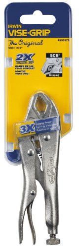 Irwin Tools Vise-Grip Locking Pliers, Original, Curved Jaw, 5-Inch (4935579),Silver Metallic #TOP2